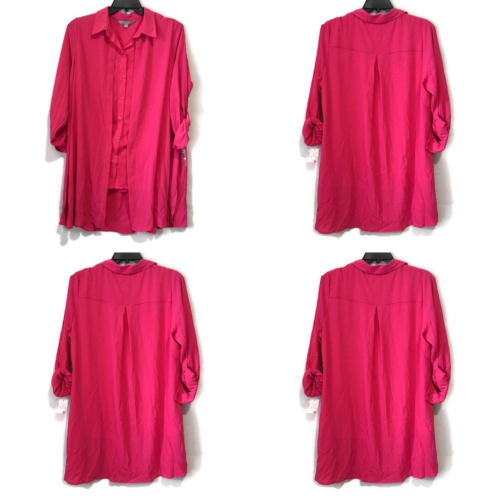 New Valerie Stevens double layered button tunic 1X. F - Picture 5 of 8